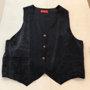 Men’s silk suede vest